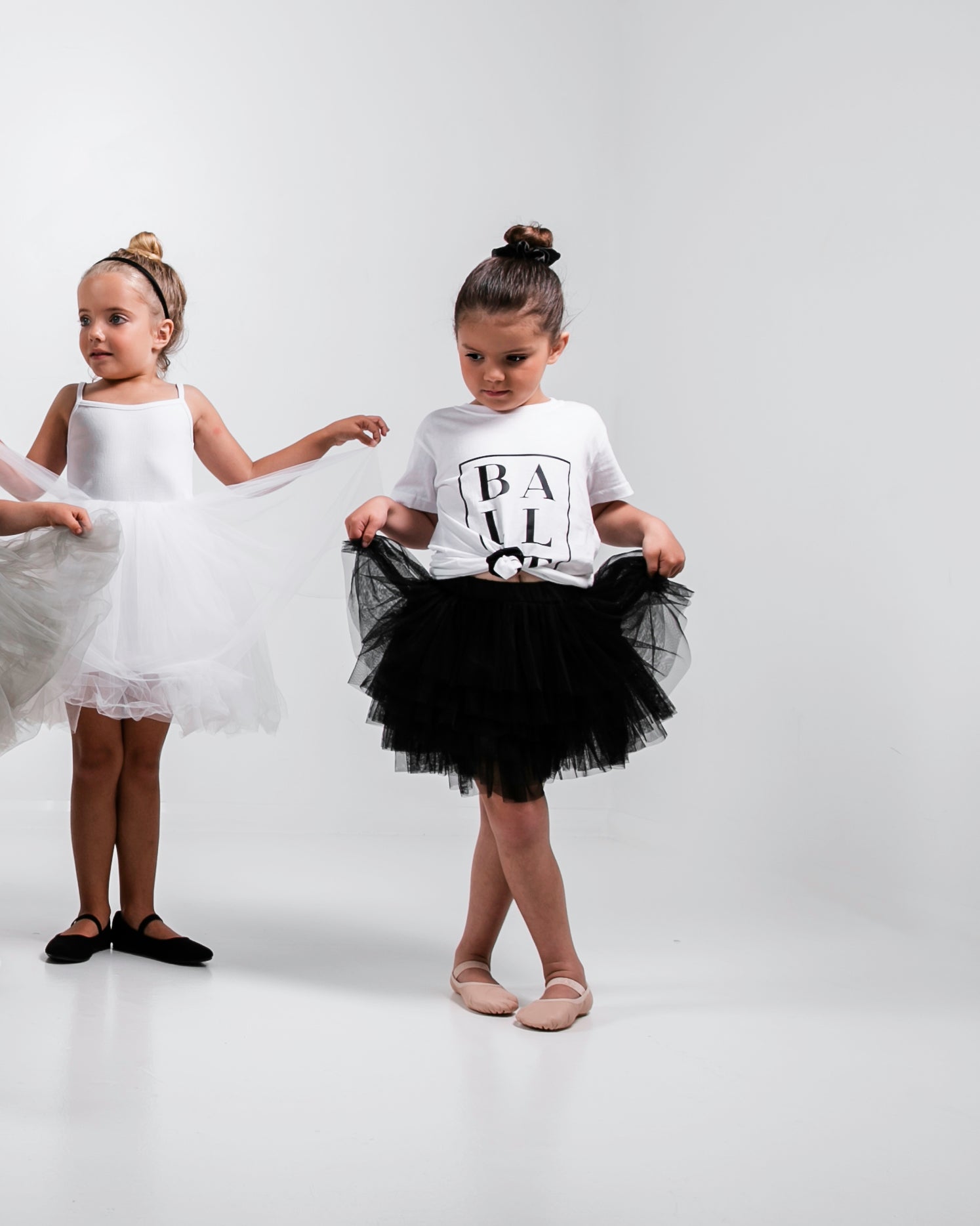 Layered Tulle Skirt - Black