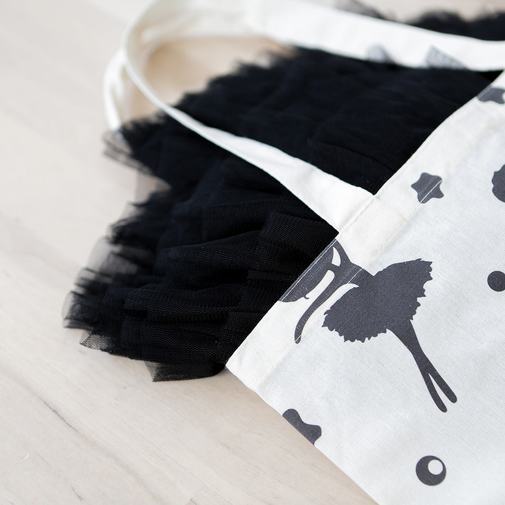 Layered Tulle Skirt - Black