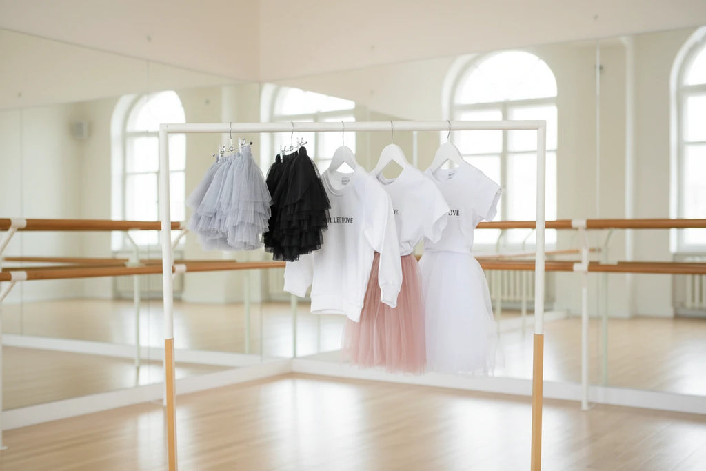 Layered Tulle Skirt - Grey